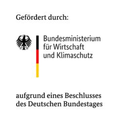Förderlogo des Bundesministeriums für Wirtschaft und Klimaschutz